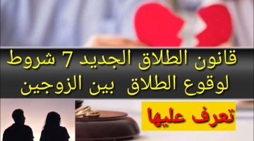 مافيهاش طلاق تاني .. قانون الأحوال الشخصية الجديد 2024 يحدد 7 شروط مستحيلة لوقوع الطلاق بين الزوجين !!