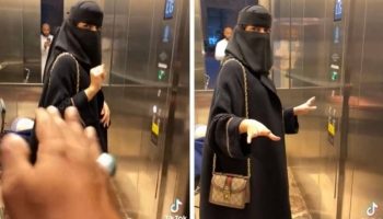 حادث غريب من نوعه!! .. سيدة سعودية ترفض دخول هذا الرجل المصعد معها لكنه أصر على الدخول؟! .. وحدثت المفاجأة!